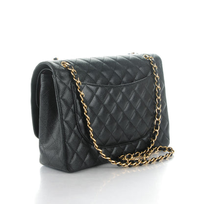 Chanel Caviar Quilted Maxi Double Flap Black 3 of 8