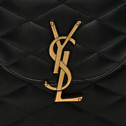 Saint Laurent Lambskin Matelasse Monogram June Box Bag Black 7 of 9
