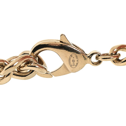 Chanel Crystal CC Link Choker Necklace Gold 4 of 5