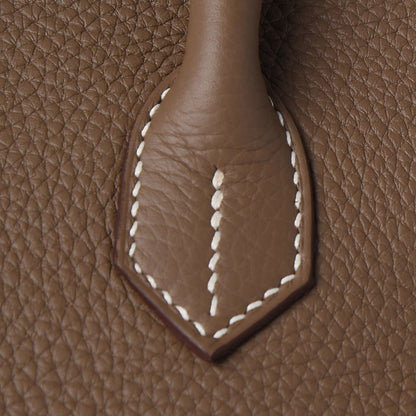 Hermes Taurillon Clemence Birkin 30 Etoupe 19 of 34
