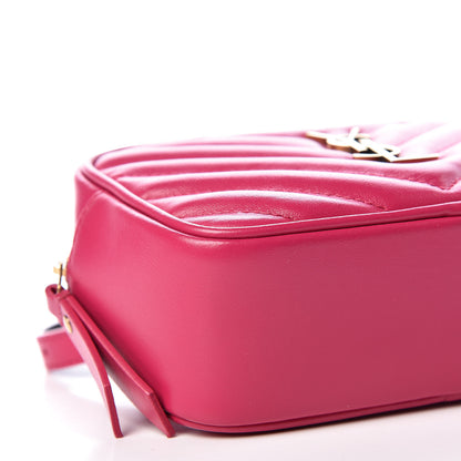 Saint Laurent Calfskin Matelasse Monogram Lou Belt Bag Bright Pink 5 of 9
