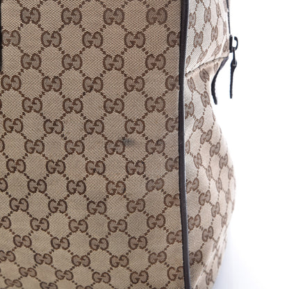Gucci GG Monogram Web Large Collapsible Carry On Duffle Beige Brown 9 of 17