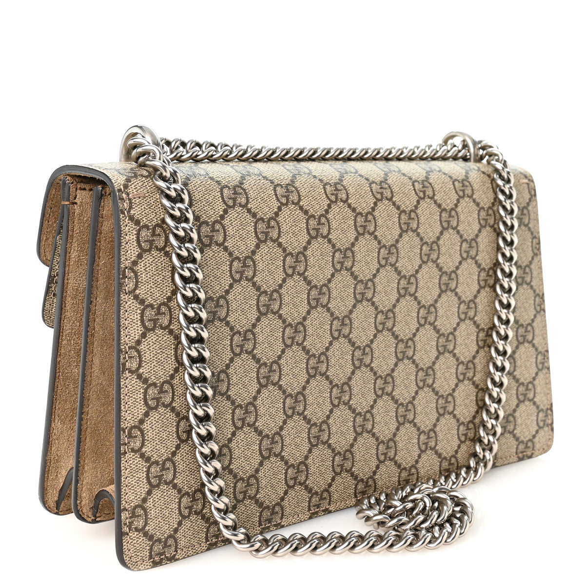 Gucci GG Supreme Monogram Small Dionysus Shoulder Bag Taupe 3 of 13