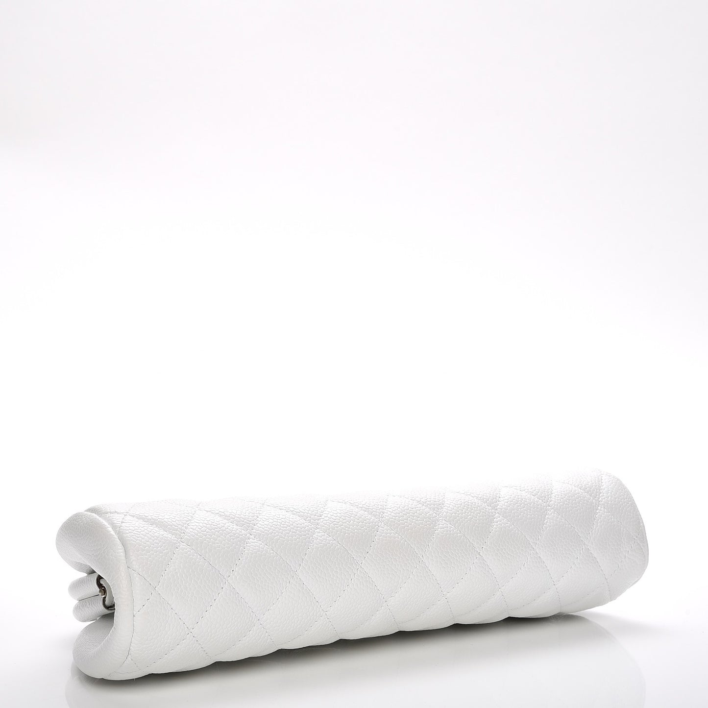 Caviar Quilted Timeless Clutch White