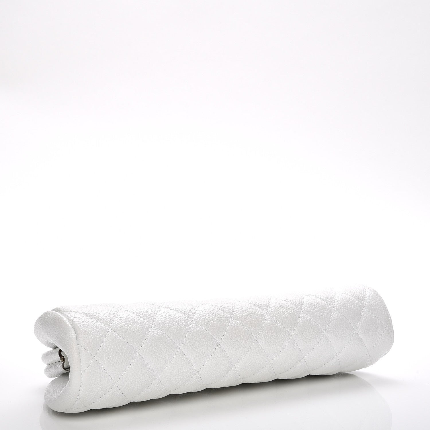 Chanel Caviar Quilted Timeless Clutch White 4 of 10