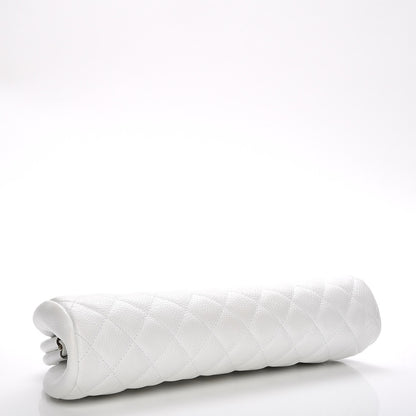 Chanel Caviar Quilted Timeless Clutch White 4 of 10