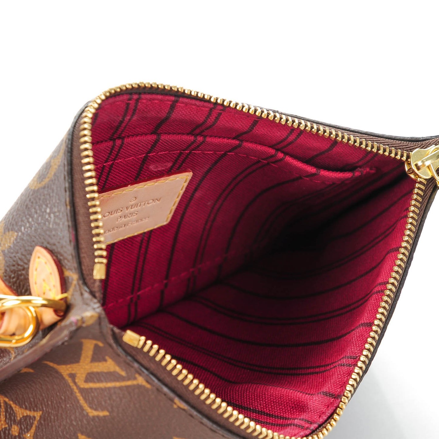Monogram Neverfull PM Pochette Fuchsia