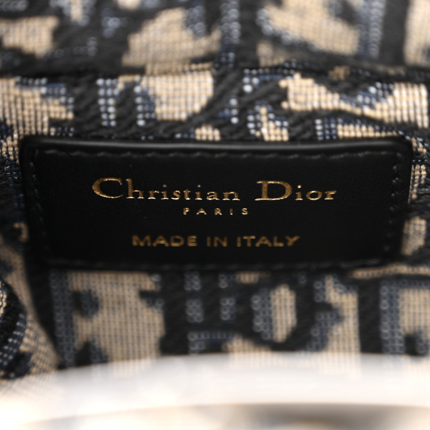 Christian Dior Wicker Oblique Micro Lady D-Joy Bag Natural Black 7 of 10