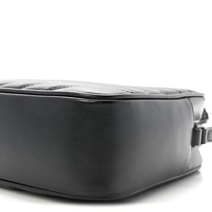 Saint Laurent Calfskin Matelasse Monogram Monochrome Lou Camera Bag Black 9 of 9