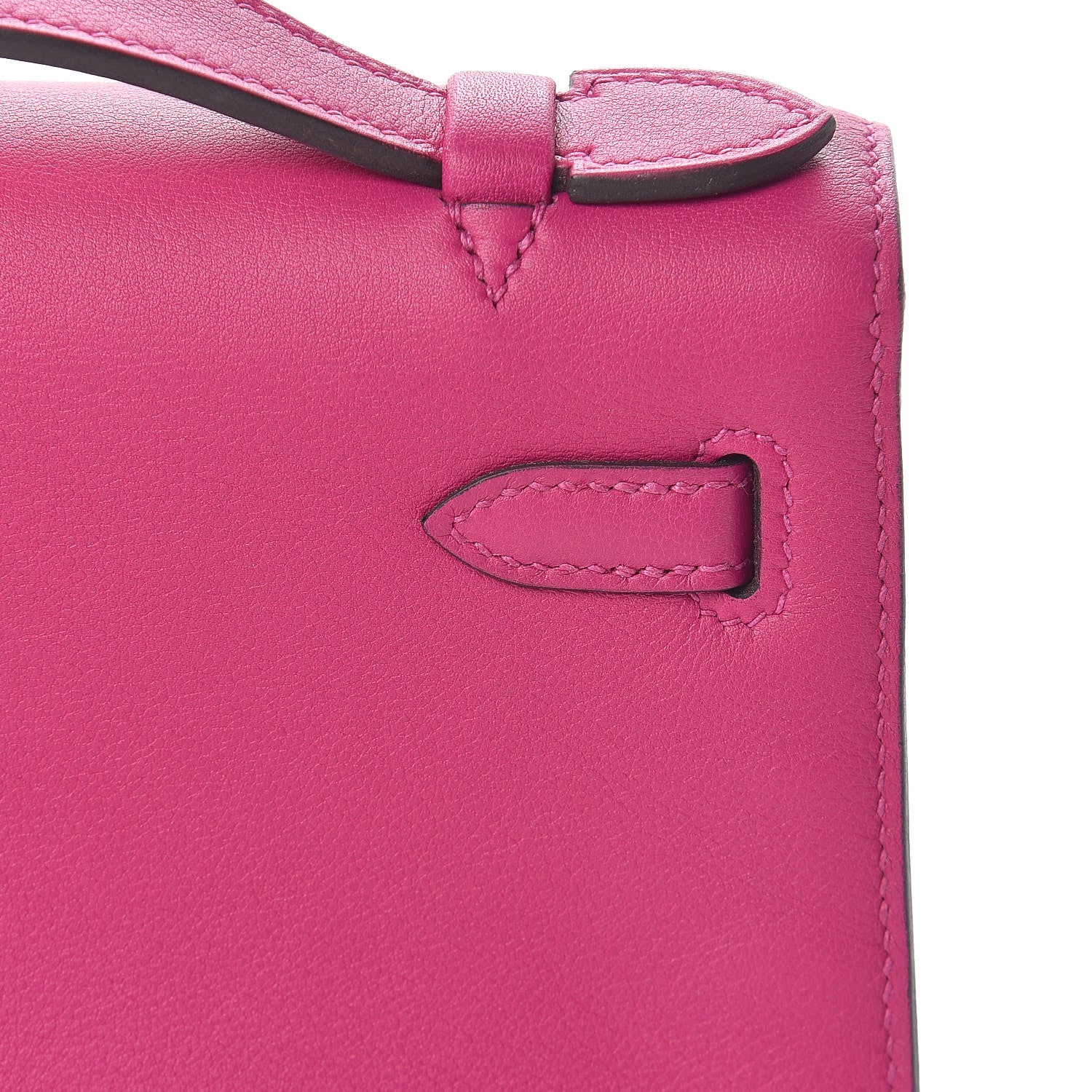 Hermes Swift Kelly Pochette Clutch Rose Pourpre 21 of 27
