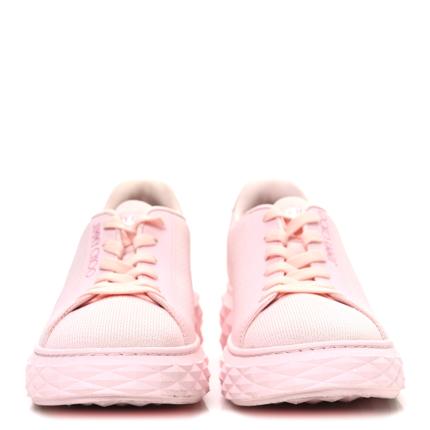 Jimmy Choo Nappa Diamond Light Platform Sneakers 39.5 Powder Pink 3 of 10