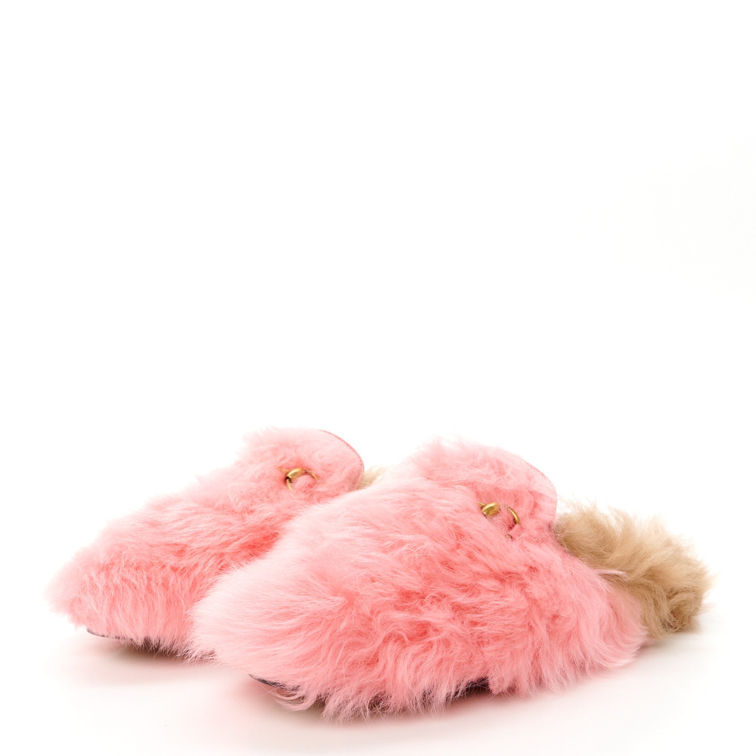 Gucci Merino Wool Womens Princetown Slippers 40 Pink 3 of 8