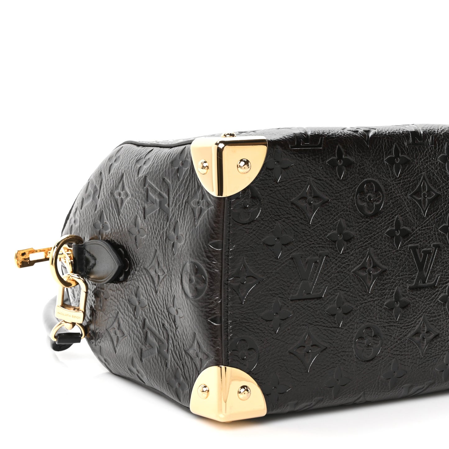 Calfskin Monogram Saga Speedy Trunk 25 Black