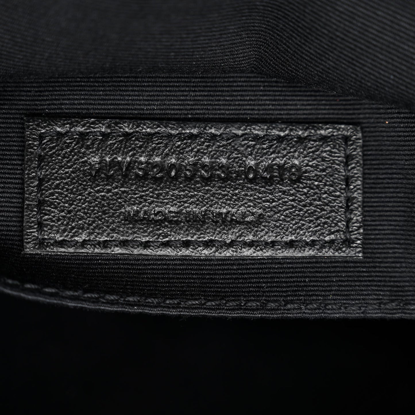 Lambskin Monogram Small Lou Camera Bag Black
