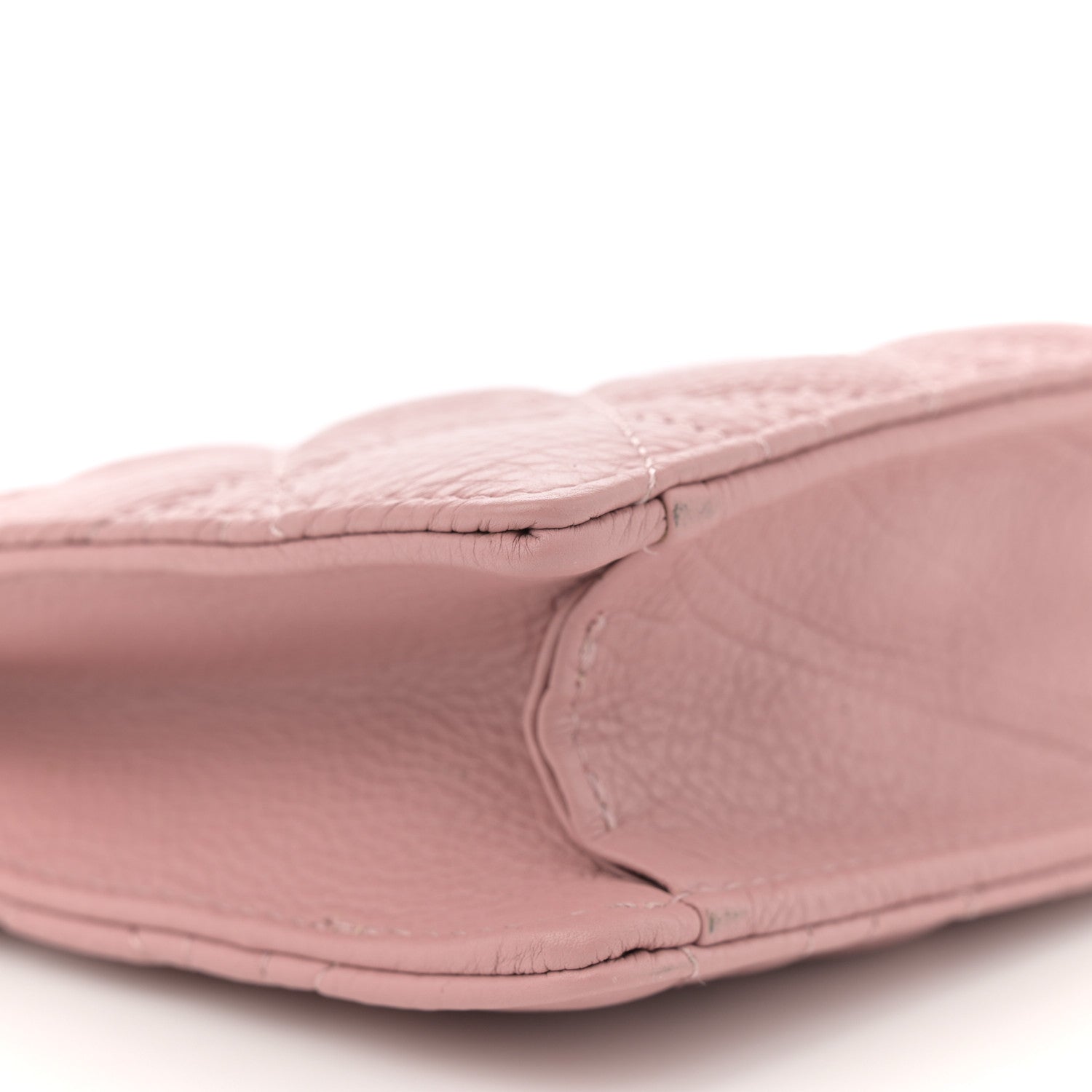 Christian Dior Calfskin Cannage Caro Zipped Pouch With Chain Fard 10 of 13