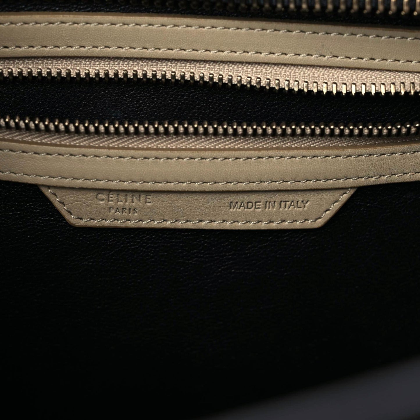 Smooth Calfskin Micro Tri-Color Luggage Beige