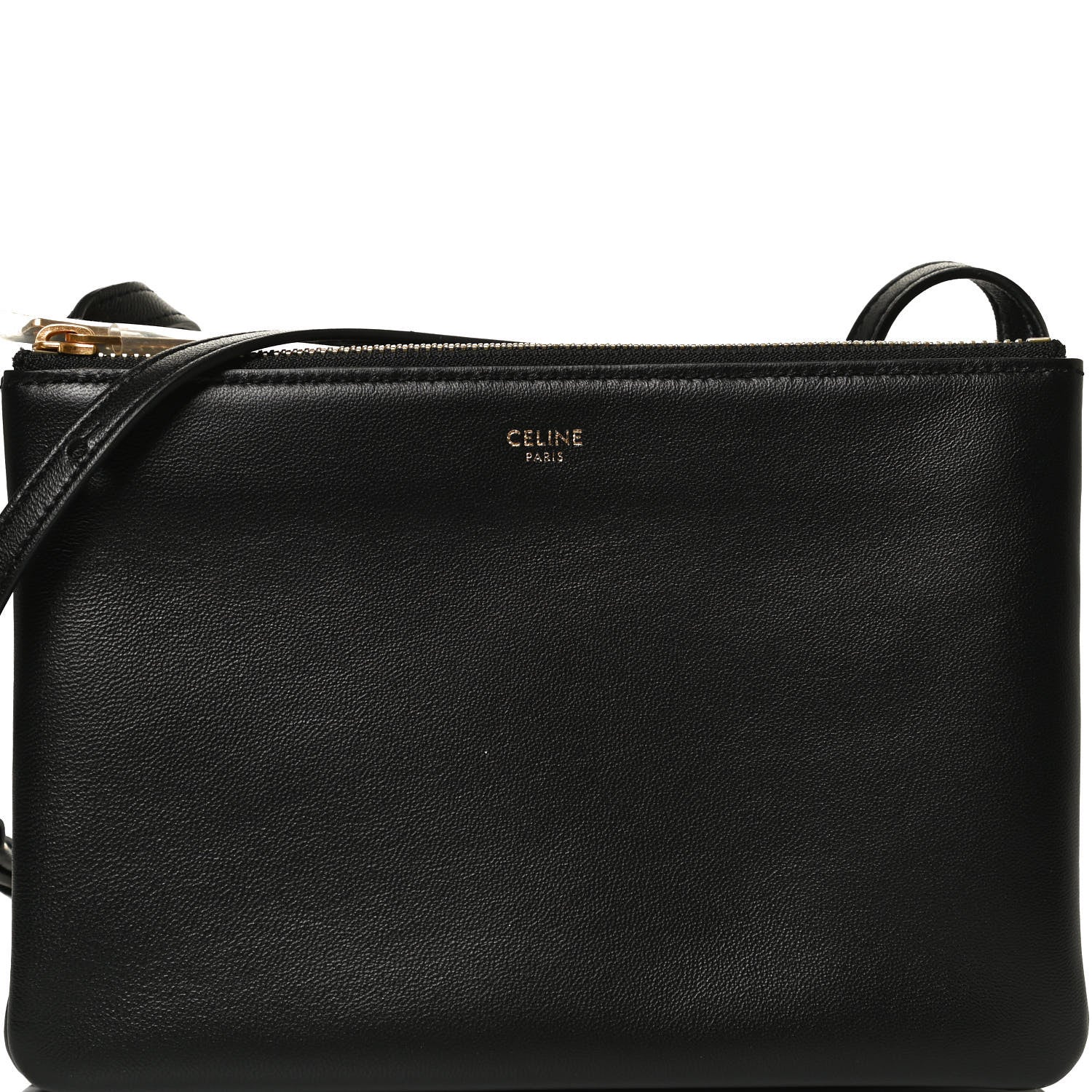 Celine Lambskin Small Trio Crossbody Bag Black 10 of 14