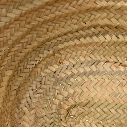 Chloe Raffia Small Grain Calfskin Medium Marcie Basket Tan 9 of 9