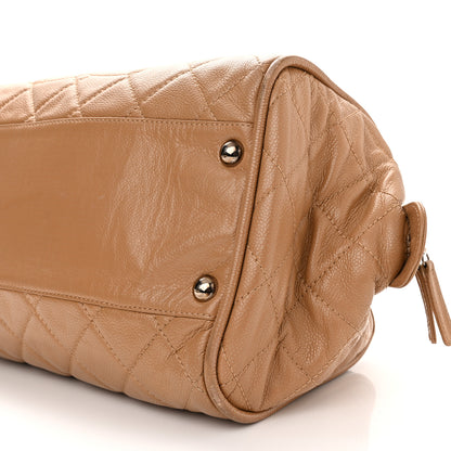 Chanel Caviar Quilted CC Timeless Bowler Dark Beige 9 of 9