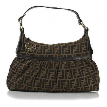 Fendi Zucca Cuoio Lucido Chef Hobo Tobacco Moro 1 of 13