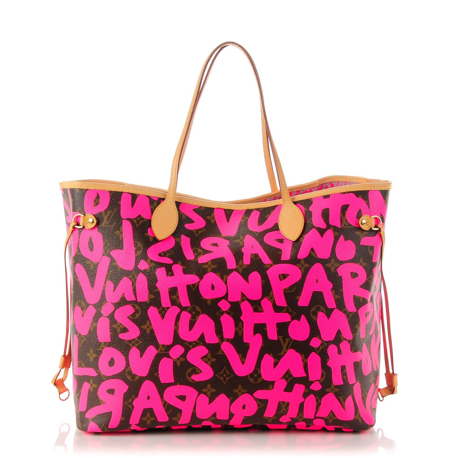 Louis Vuitton Monogram Graffiti Neverfull GM Fuchsia 1 of 7