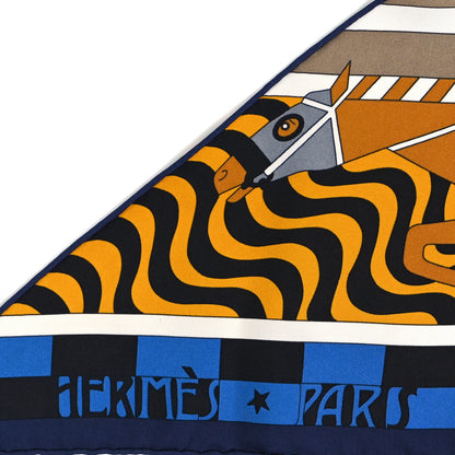 Hermes Silk Steeple Chase Giant Triangle Scarf 2 of 3