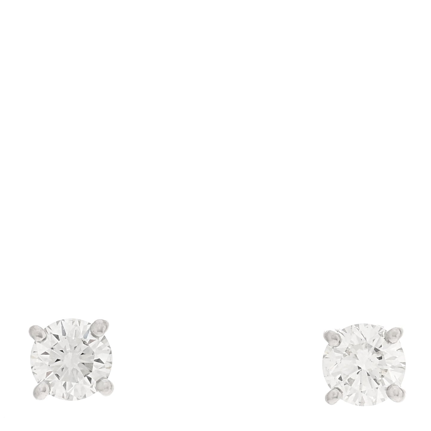 Platinum Diamond .32ctw Solitaire Earrings