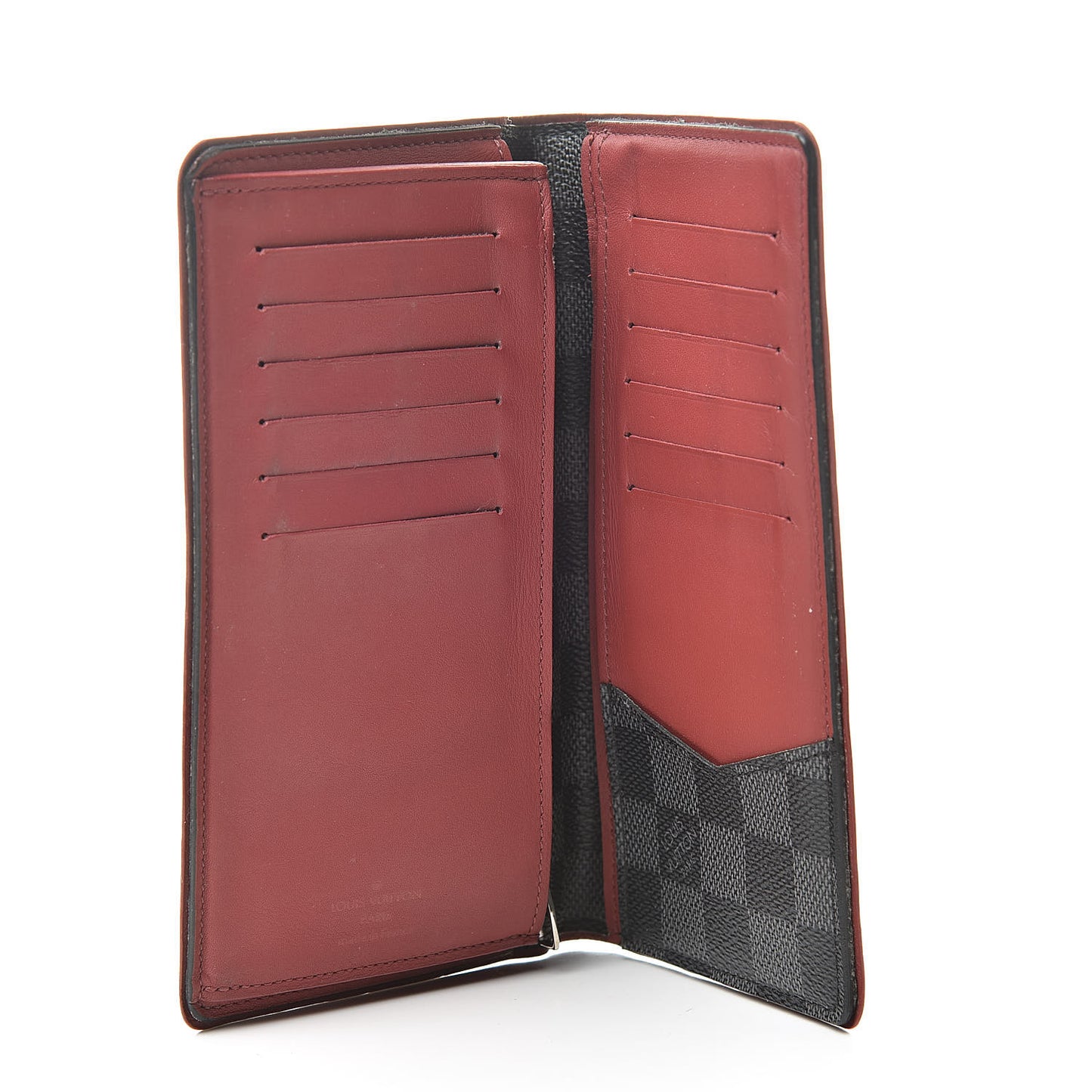 Damier Graphite Brazza Wallet Bordeaux