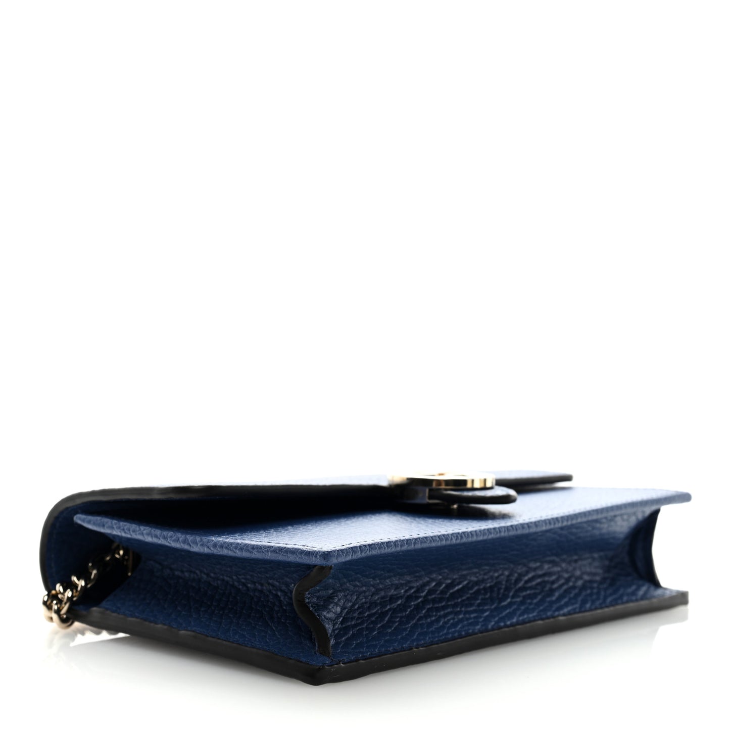 Dollar Calfskin Interlocking G Chain Wallet Caspian