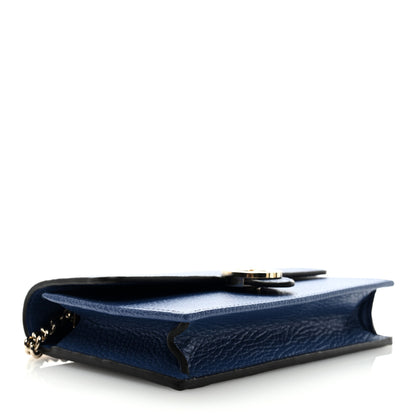 Gucci Dollar Calfskin Interlocking G Chain Wallet Caspian 4 of 9
