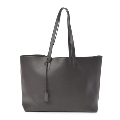 Saint Laurent Calfskin Large Shopping Tote Dark Grey 1 of 12