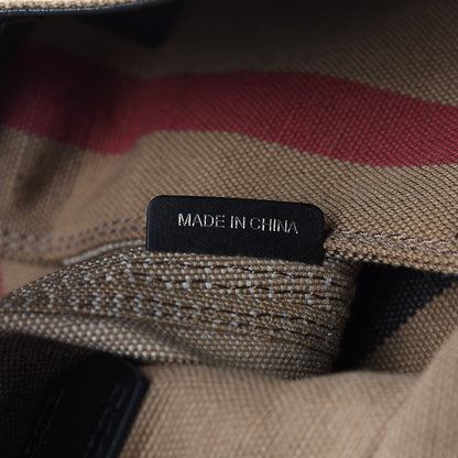 Burberry Canvas Mega Check Medium Maidstone Black 7 of 9