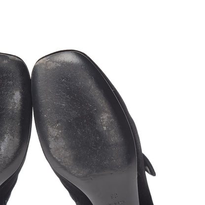 Christian Dior Velvet Baby-D Ballet Pumps 36 Black 9 of 12