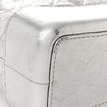 Chanel Metallic Crumpled Calfskin Quilted Small Gabrielle Backpack Silver 11 of 11