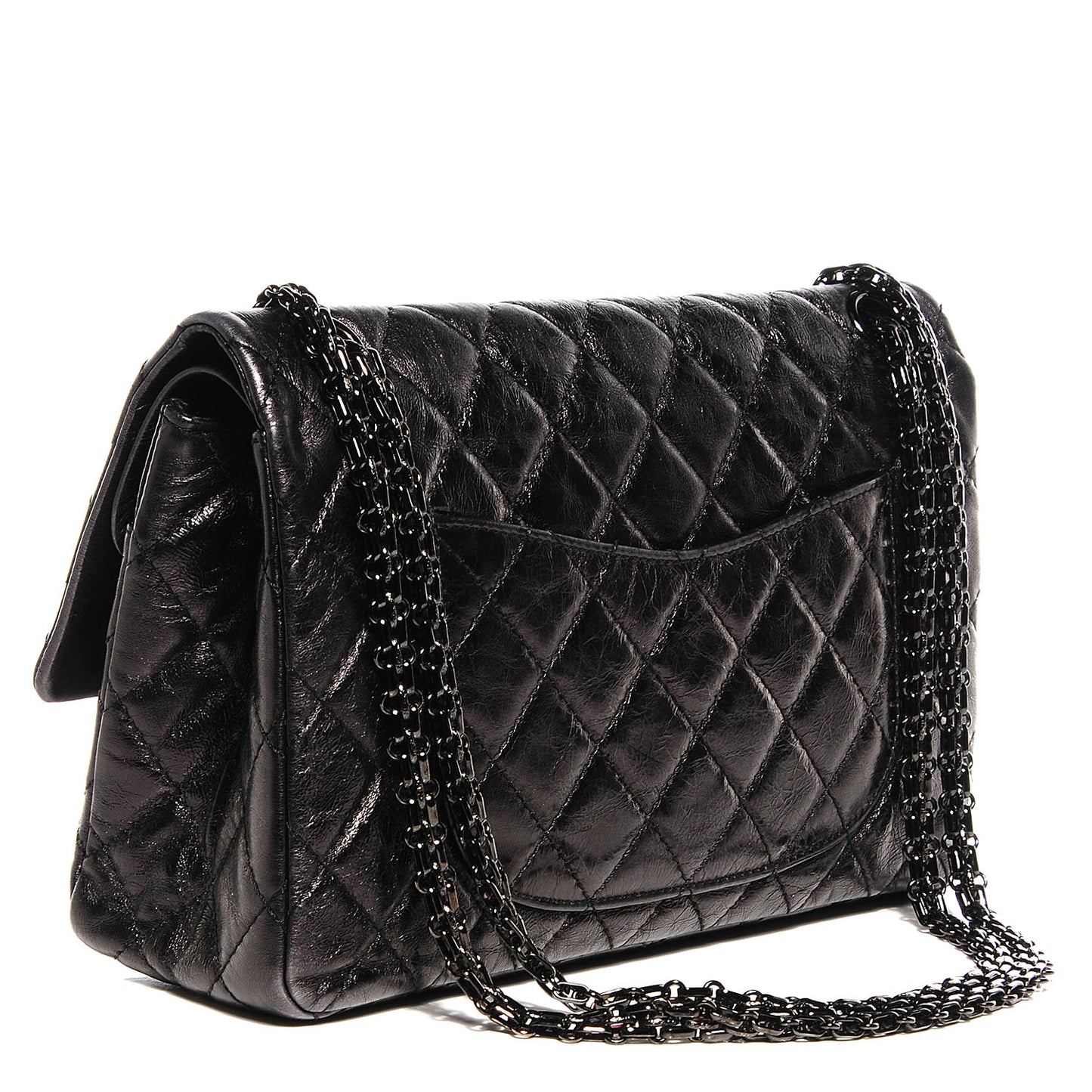 Metallic Calfskin 2.55 Reissue 226 Flap Black