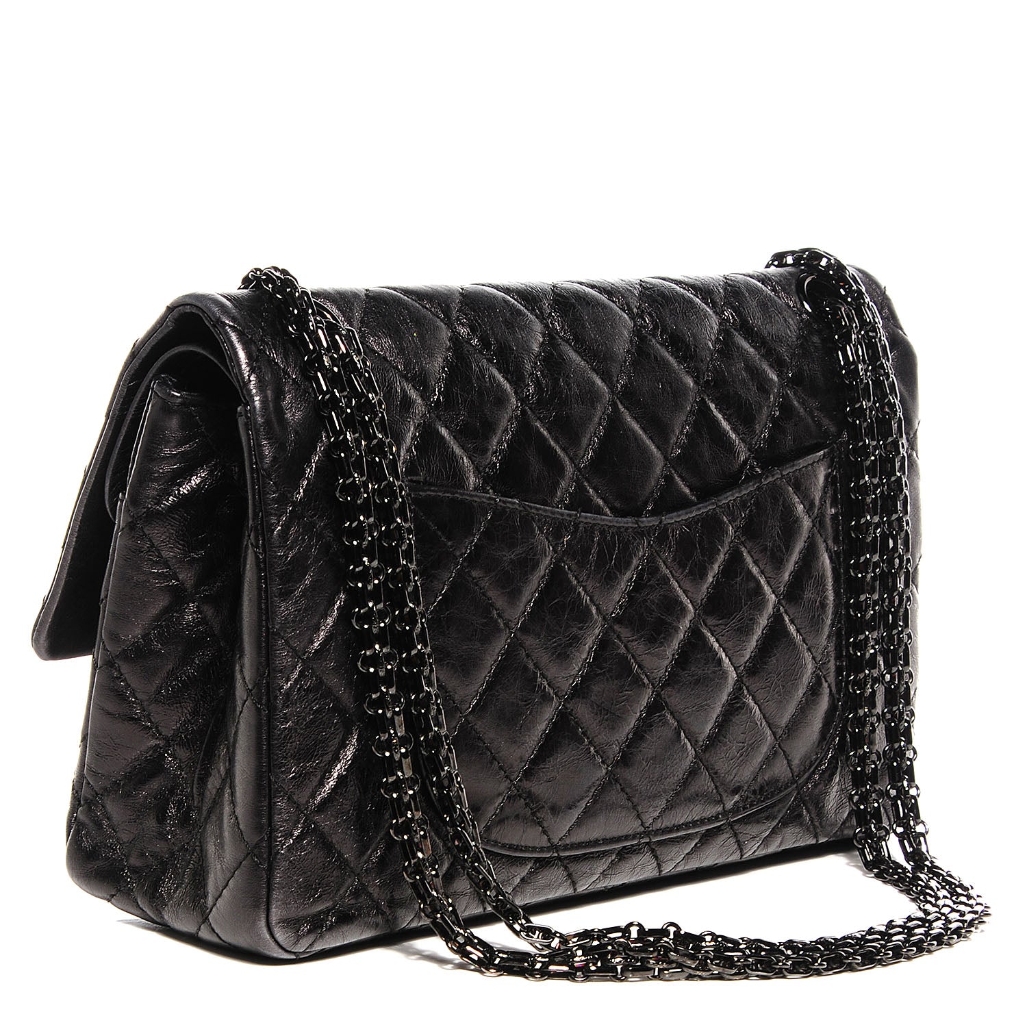 Chanel Metallic Calfskin 2.55 Reissue 226 Flap Black 3 of 10