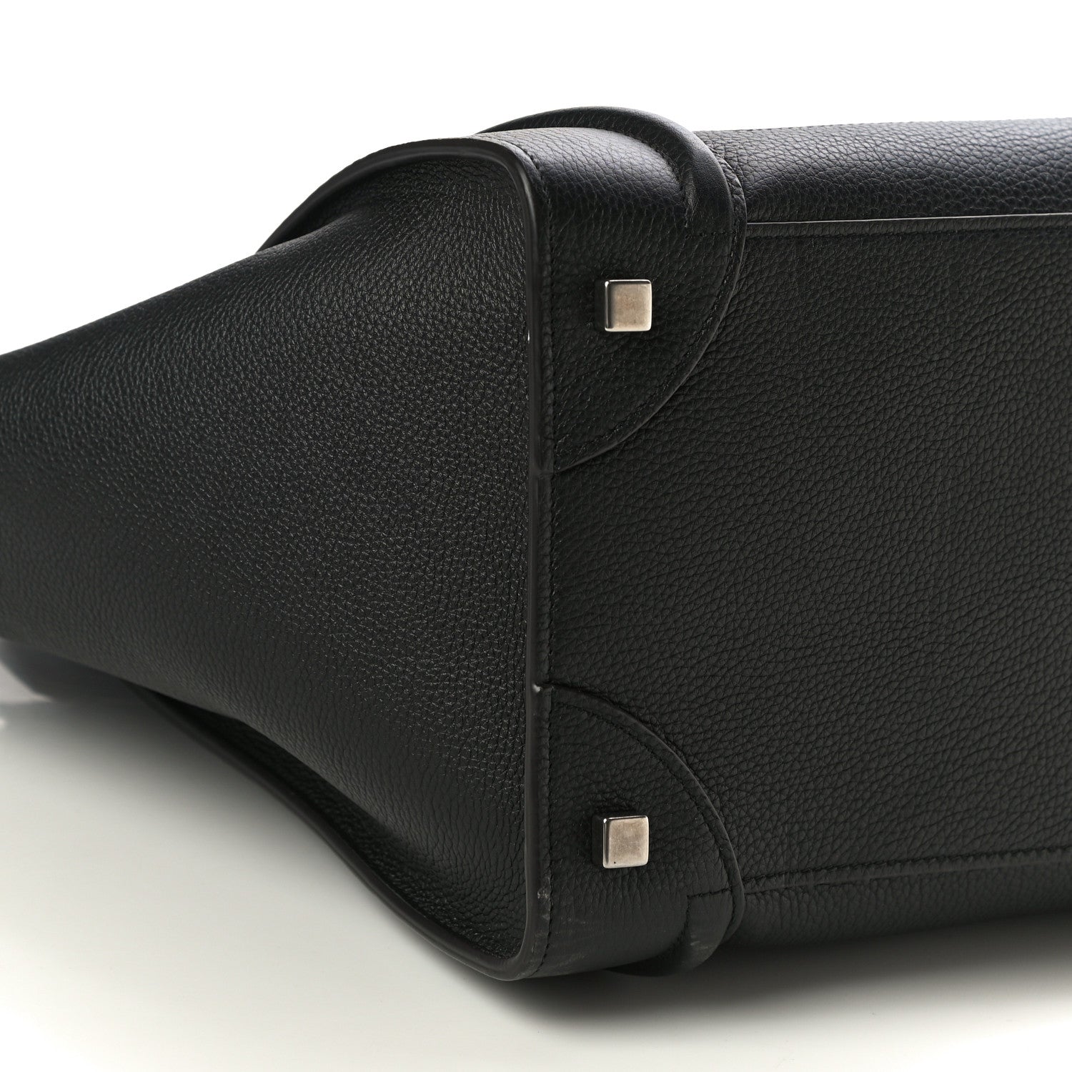 Celine Drummed Calfskin Mini Luggage Black 8 of 9