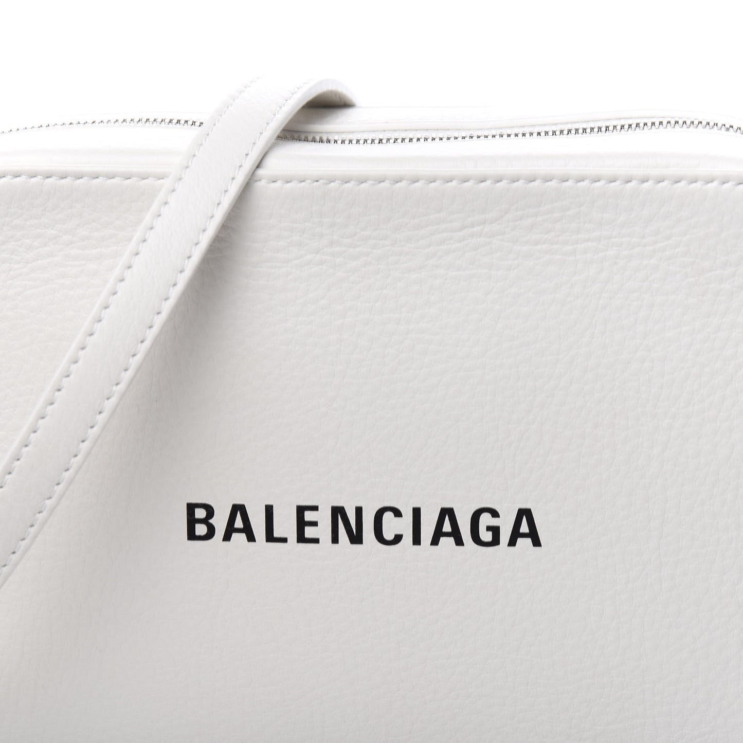 Calfskin Logo S Everyday Camera Bag White
