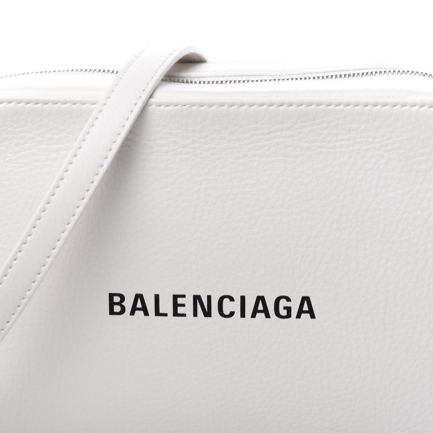 Balenciaga Calfskin Logo S Everyday Camera Bag White 9 of 9