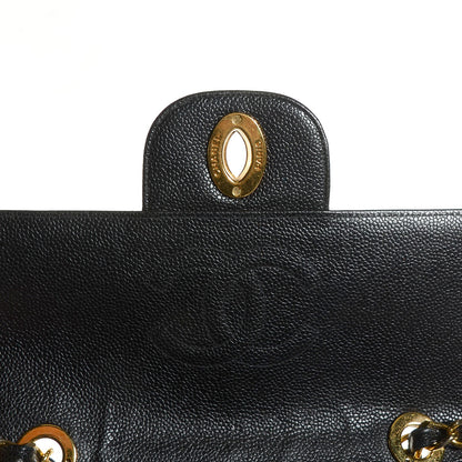 Chanel Caviar Horizontal Quilt Jumbo Flap Black 6 of 10