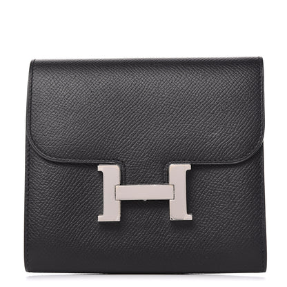 Hermes Epsom Constance Short Wallet Black 1 of 9