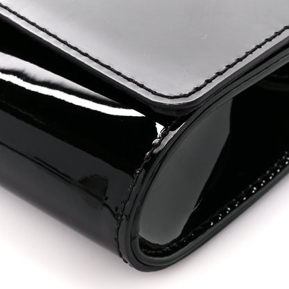 Louis Vuitton Patent Louise PM Chain Clutch Black 11 of 13