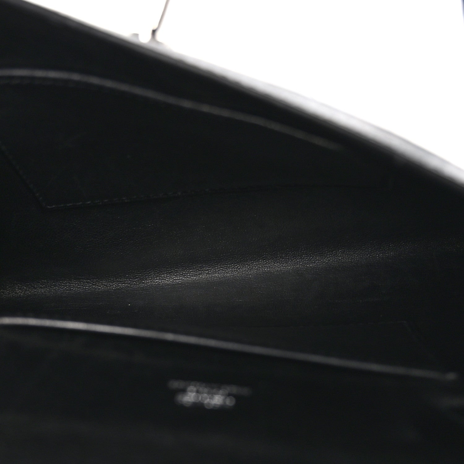 Hermes Crinoline Kelly Crutch Clutch Black 5 of 9