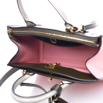 Louis Vuitton Calfskin City Steamer PM Kaki Magnolia White 6 of 14