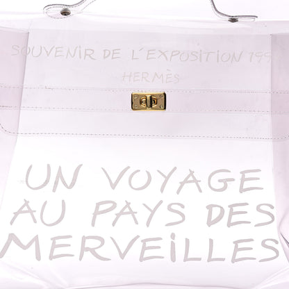 Hermes Vinyl Souvenir De L'Exposition Kelly Transparent 16 of 16
