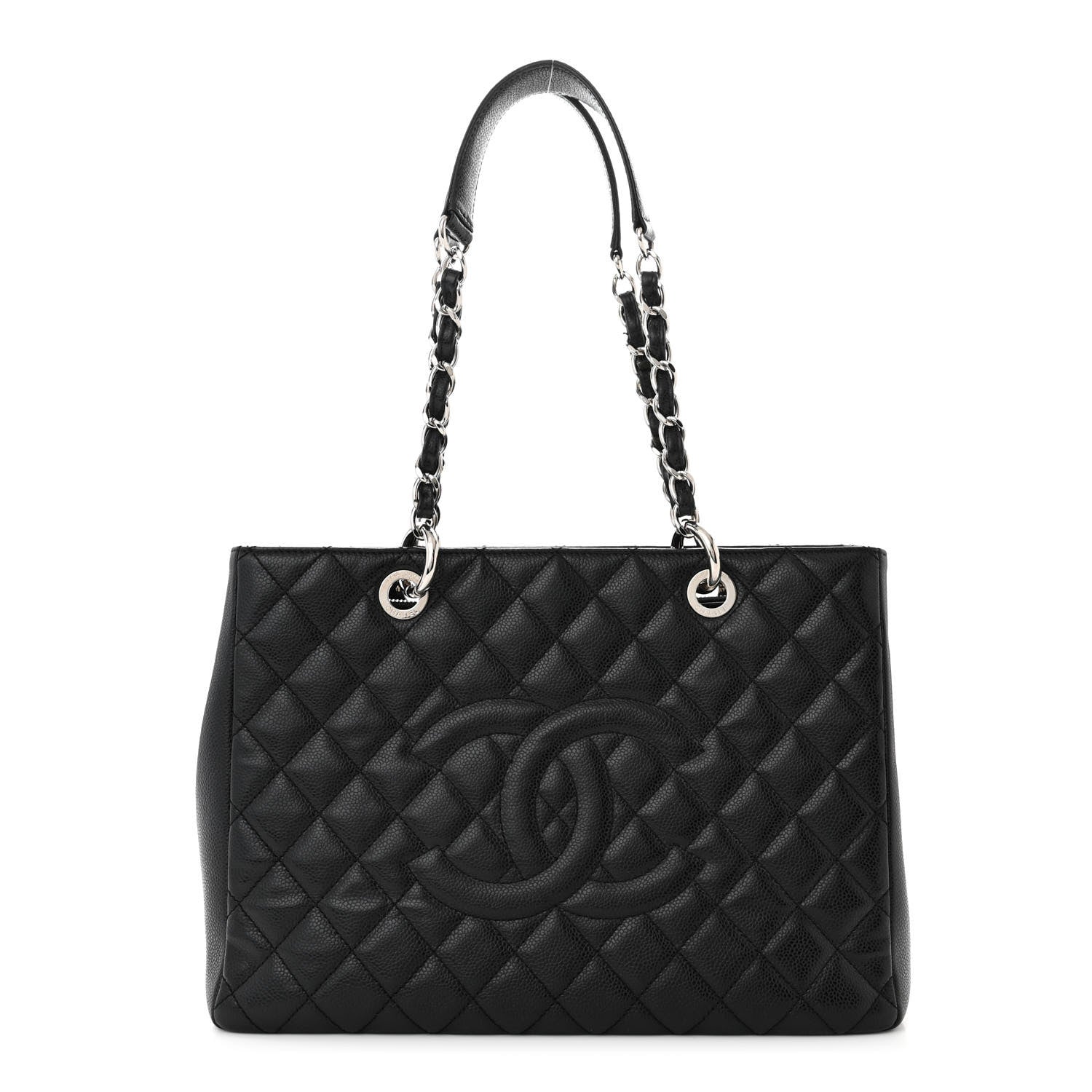Chanel Caviar Quilted Grand Shopping Tote GST Black 1 of 10
