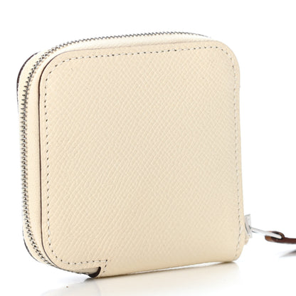 Hermes Epsom Silk'in Coin Purse Nata 2 of 4