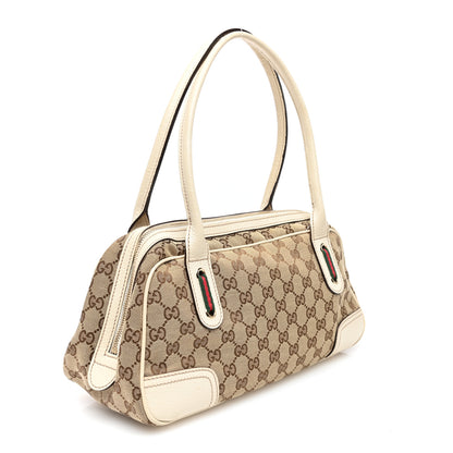 Gucci Monogram Small Princy Satchel Off White 3 of 11