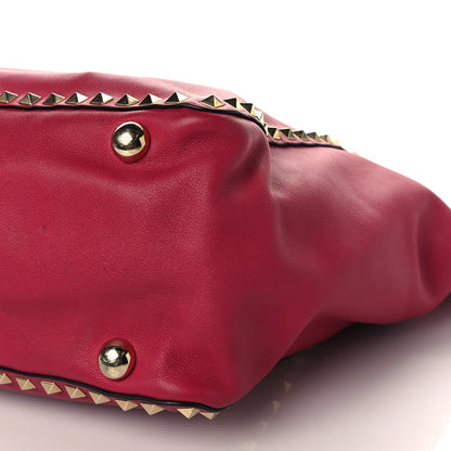 Valentino Garavani Vitello Medium Rockstud Tote Cyclamin 8 of 9