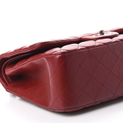 Chanel Lambskin Quilted Jumbo Double Flap Red 6 of 13